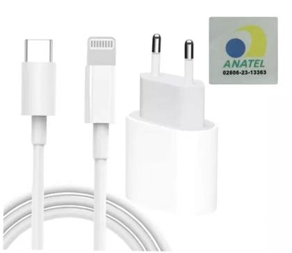 Imagem de Carregador 30W Compatível iPhone 15 Pro Max Completo Fonte/Cabo Compatível Iphone 15, iPhone 15 Plus