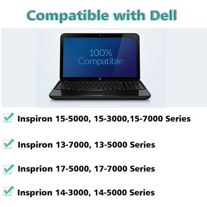 Imagem de Carregador AC 65 W 19,5 V 3,34 A para Dell Inspiron XPS com cabo de 8,8 pés