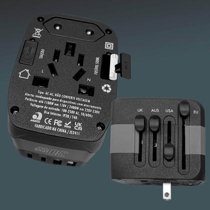 Imagem de Carregador Adaptador Universal  Portátil e Multifuncional
