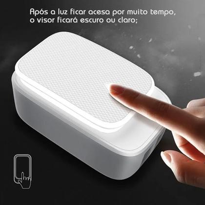 Imagem de Carregador Adaptador Universal Portátil Ultra Rápido 12w Com 2 Saida Usb 2.4a Luz noturna LED A2205