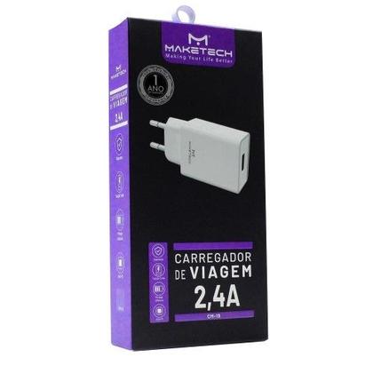 Imagem de Carregador Auto Id Cm-19 2.4a Branco Maketech