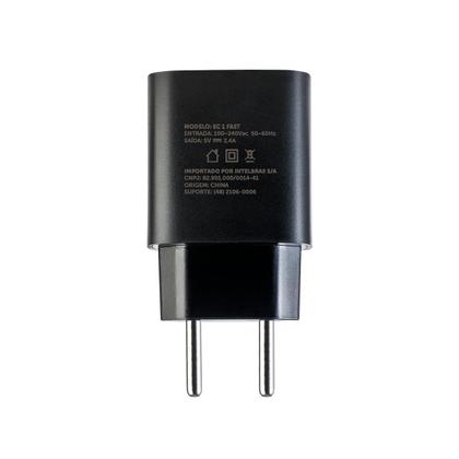 Imagem de Carregador automatico usb preto ec 1 fast intelbras