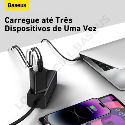 Imagem de Carregador Baseus Turbo Gan5 Pro 65w  Cabo 1 Metro compatível com notebooks