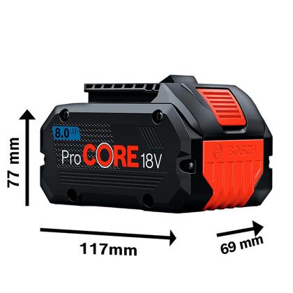 Imagem de Carregador Bateria 18v GAL 1880 220V + 2 Baterias 8AH Bosch
