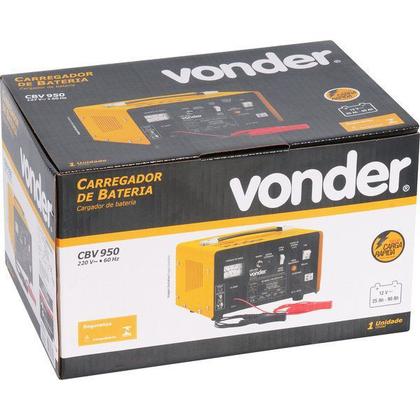 Imagem de Carregador Bateria 220V 25 Ah - 90 Ah Cbv 950 Vonder
