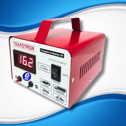 Imagem de Carregador Bateria Automotiva 12v 10ah Flutuante Cv10 Carro Moto Flutuante