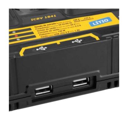 Imagem de Carregador Bateria Duplo Convencional 18V Para Linha Intercambiável VONDER ICBV1841 - 6004184100