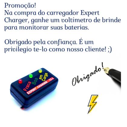 Imagem de Carregador Baterias Automotivo 12v Até 150 Amperes + Voltímetro - 2 anos de garantia