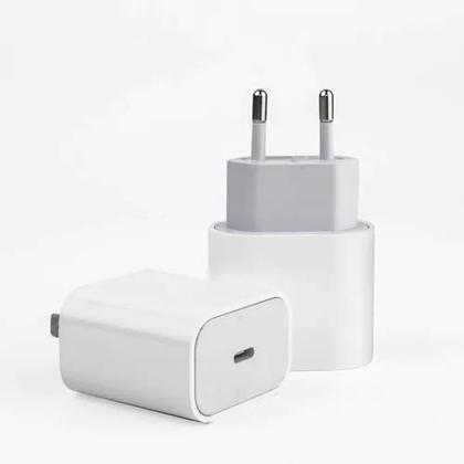 Imagem de Carregador Cabo + Fonte USB-C 20W Compatível iPhone X XR 11 12 13 Pro Max