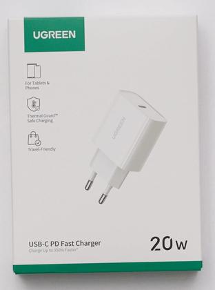 Imagem de Carregador Carregamento Rápido Ugreen 20W Plugue Usb Tipo C