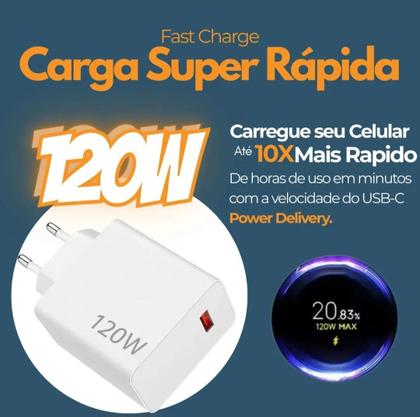 Imagem de Carregador Celular 120w Rapido Compatível Xiaomi Poco X5 X6 X7 Pro Xiaomi 12t 13t 14t 15t Redmi 12 13 14 Cabo Tipo C