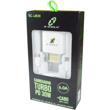 Imagem de Carregador Celular de Parede Turbo PD USB-C+CABO USB-C 6.0A