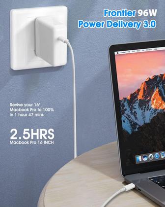 Imagem de Carregador Compatível para MacBookk Usb C de 96W Carregador MagSaffe 96W Pro