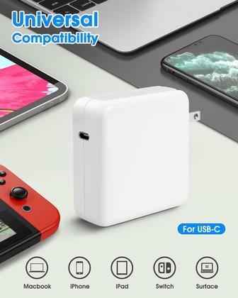 Imagem de Carregador Compatível para MacBookk Usb C de 96W Carregador MagSaffe 96W Pro