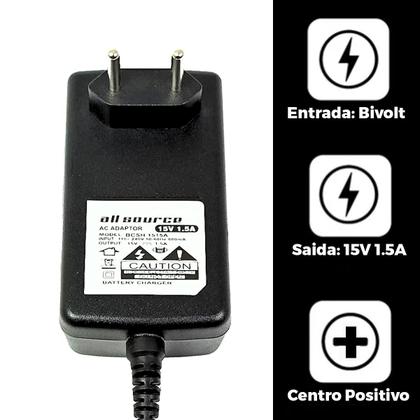 Imagem de Carregador Compatível  Parafusadeira  Gsr1000 Smart 15v 1.5a