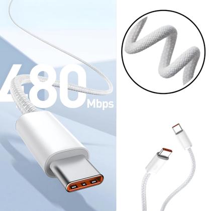 Imagem de Carregador Completo PD Compativel iPhone 15 16 Fonte 20w + Cabo Usb C Reforçado Trançado 1 Metro