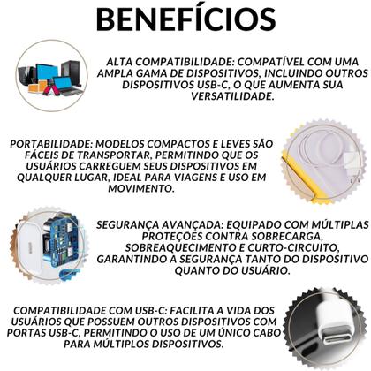 Imagem de Carregador Completo PD Compativel iPhone 15 16 Fonte 20w + Cabo Usb C Reforçado Trançado 1 Metro