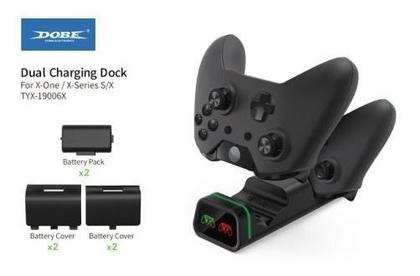 Imagem de Carregador Controle Xbox + 2 Baterias 800mah One Series S/x