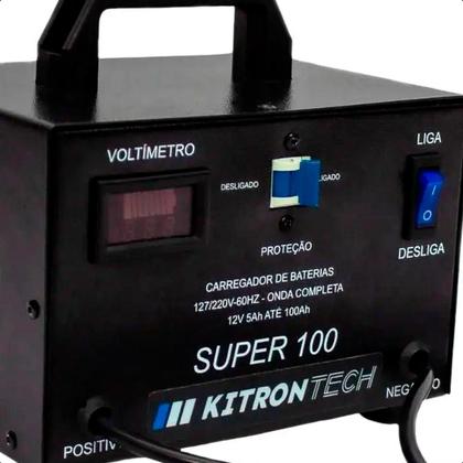 Carregador De 12V Super 100 120V E 210V Para Baterias - Kitron Tech Imagem de Carregador De 12V Super 100 120V E 210V Para Baterias