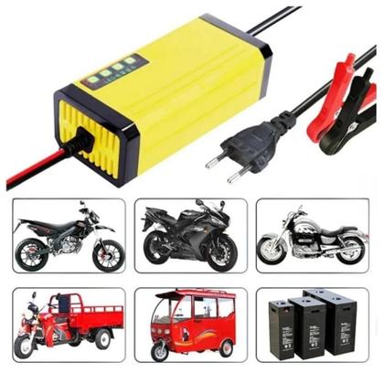 Imagem de Carregador de Bateria 12V 2A3A com Proteção Automática para Carros e Motos