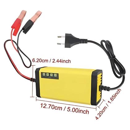 Imagem de Carregador de Bateria 12V 2A3A com Proteção Automática para Carros e Motos