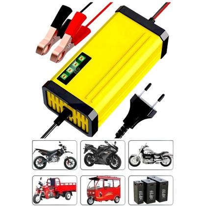 Imagem de Carregador de Bateria 12V 2A3A com Proteção Automática para Carros e Motos