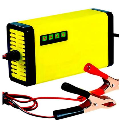 Imagem de Carregador de Bateria 12V 2A3A com Proteção Automática para Carros e Motos