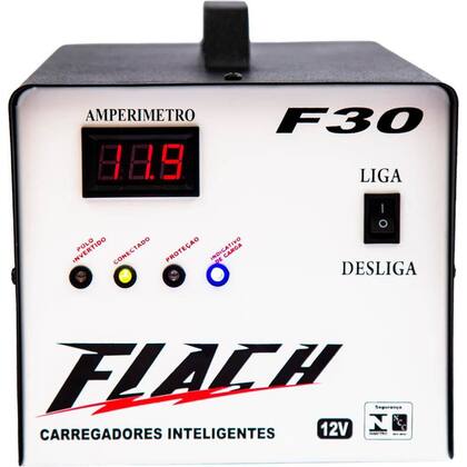 Imagem de Carregador De Bateria 30A/12V - Bivolt - Automático - F30 - Flach