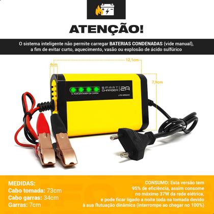 Imagem de Carregador de Bateria Automotivo Smart Charger 2A Lite Version 12V