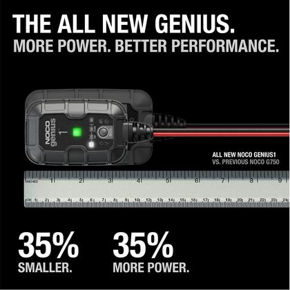 Imagem de Carregador de Bateria de Carro Inteligente NOCO Genius1 - 1A, 6V/12V