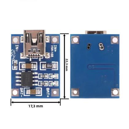 Imagem de Carregador De Bateria De Lítio 3.7V 5V 1A 2A Módulo De Carregamento Li-ion Lipo Micro USB Tipo-C Com