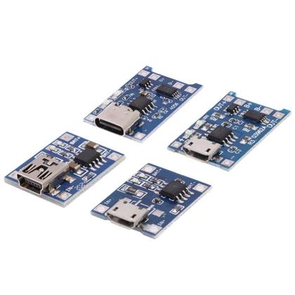 Imagem de Carregador De Bateria De Lítio 3.7V 5V 1A 2A Módulo De Carregamento Li-ion Lipo Micro USB Tipo-C Com