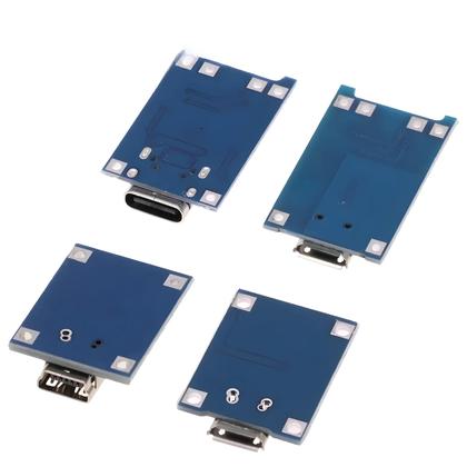 Imagem de Carregador De Bateria De Lítio 3.7V 5V 1A 2A Módulo De Carregamento Li-ion Lipo Micro USB Tipo-C Com