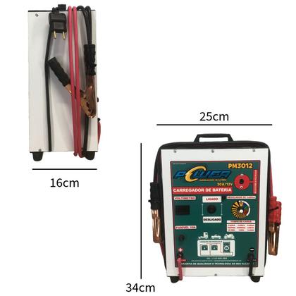 Imagem de Carregador de Bateria Digital 30 A 6 a 12 v Bivolt Portátil Pm3012 Power