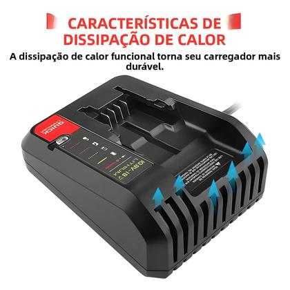 Imagem de Carregador De Bateria Li-Ion De Carga Rápida Para Modelos Black And Decker 10.8V 18V 20V LBXR20