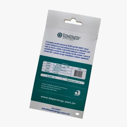 Imagem de Carregador  de Bateria Portatil  Recarregavel 10000mah  Branco 3.7V-Bap-959B  Compativel com Todos  Celulares