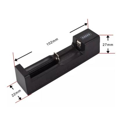 Imagem de Carregador De Bateria Usb Recarregável 18650 16650 1450026650, 18650, 14500, 16340, 10400, 16650, 14650, 21700, 18350, 