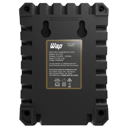 Imagem de Carregador De Bateria Wap Fast Charger 21v K21 Fc01 Bivolt