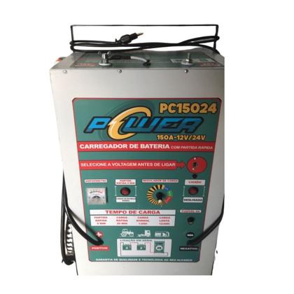Imagem de Carregador De Baterias 150a 12 E 24v Com Partida Rapida Bivolt Pc150-150a-12v/24v Pc15024 Power