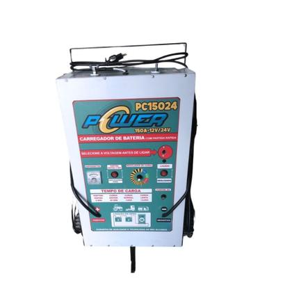 Imagem de Carregador De Baterias 150a 12 E 24v Com Partida Rapida Bivolt Pc150-150a-12v/24v Pc15024 Power