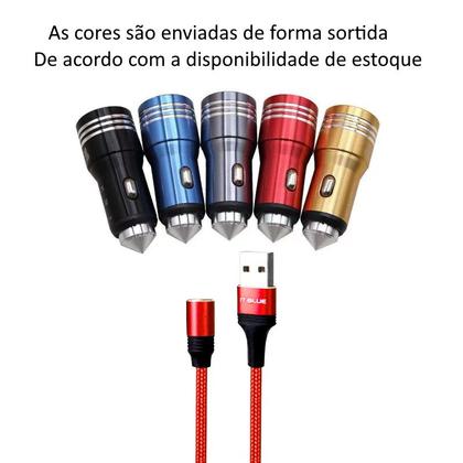 Imagem de Carregador de Carro Rápido Universal 3 em 1 magnético para Uber