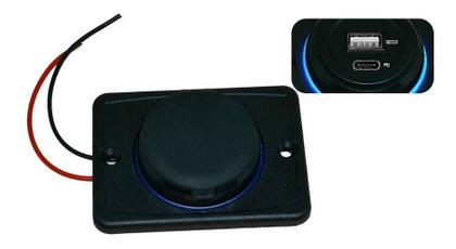 Imagem de Carregador de Celular p/ Carro Van Onibus Com Usb- Pd 12/24v