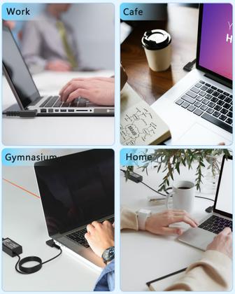 Imagem de Carregador de laptop 65W 45W, adaptador AC, cabo de alimentação para Acer Aspire