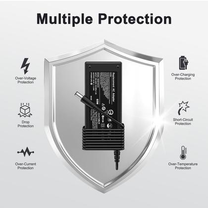 Imagem de Carregador de laptop, adaptador AC de 65 W e 7,4 mm, cabo de alimentação para Dell