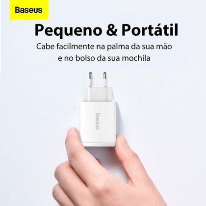Imagem de Carregador de Parede Baseus Compact Turbo 30w Pd Tipo-C + 2 Usb