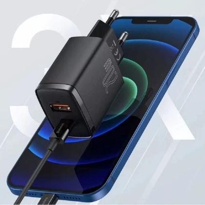 Imagem de Carregador De Parede Baseus UsbA UsbC 20w