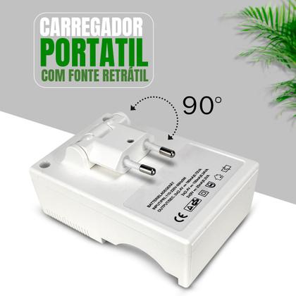 Imagem de Carregador De Pilhas Kit Com 8 Pilhas Recarregavel Aa