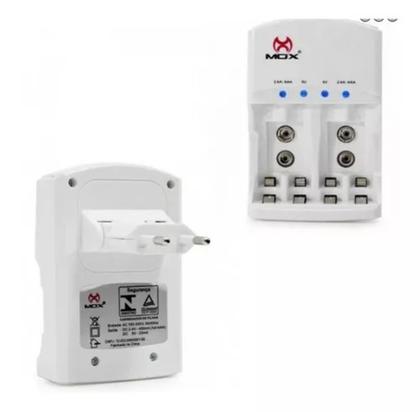 Imagem de Carregador De Pilhas Mox Cp-53 2 AA + 2 AAA