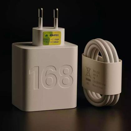 Imagem de CARREGADOR DUO 168 WATTS TIPO C, 16x Mais rapido que os outros carregadores E compativel com todos Aparelhos