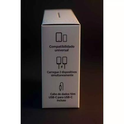 Imagem de CARREGADOR DUO 168 WATTS TIPO C, 16x Mais rapido que os outros carregadores E compativel com todos Aparelhos